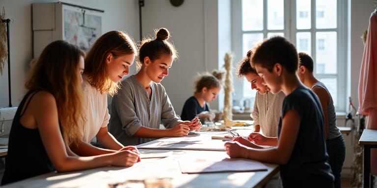 Equipo de diseño del estudio de moda en Calle de Villanueva 30, Madrid