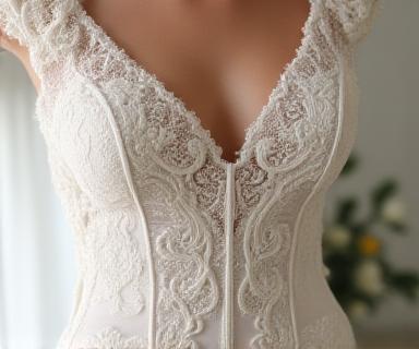 Vestido de boda con patronaje personalizado exclusivo