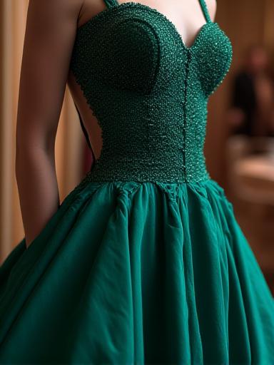 Vestido de gala elegante confeccionado a medida para ceremonia